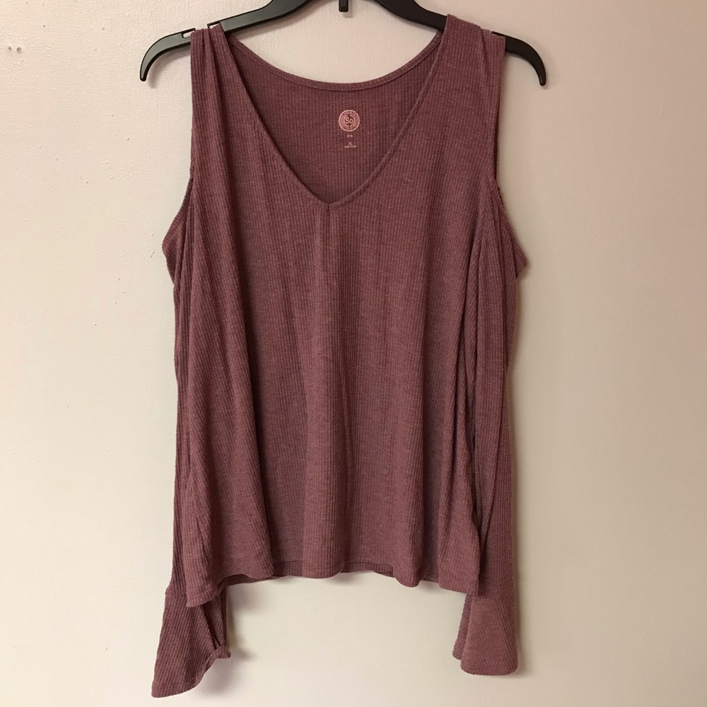 Cold shoulder with flare sleeves